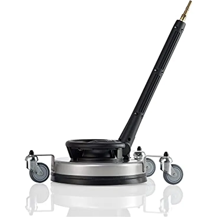 Kränzle RoundCleaner UFO lang Edelstahl Ø350mm m i t Rädern (Terrassen-Flächenreiniger) mit neuem Schnellwechsel-Stecksystem D12 (41891)