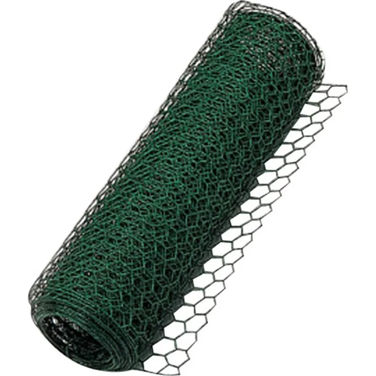 XCLOU GARDEN Sechseckgeflecht, Kaninchendraht PVC, grün, 10 m, 13 x 1,0 x 500 mm