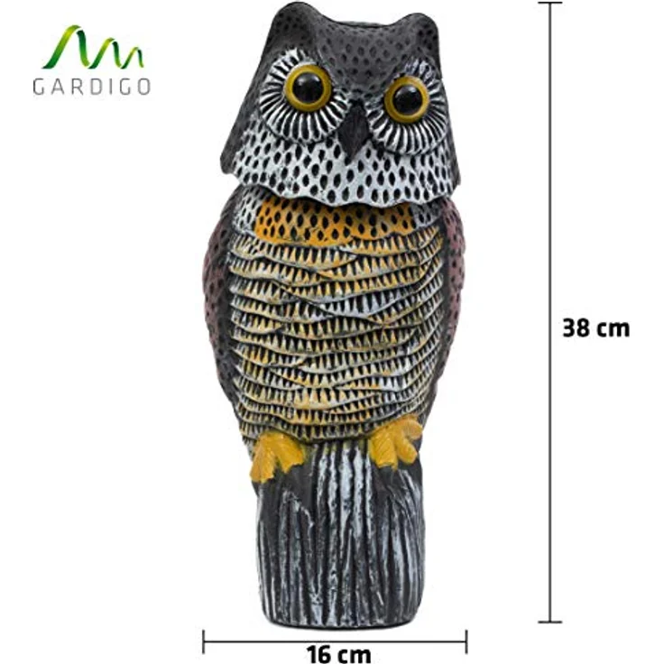 Gardigo Eule, owl Vogelvertreiber Funktionsart Abschreckung 1St. – Bild 2