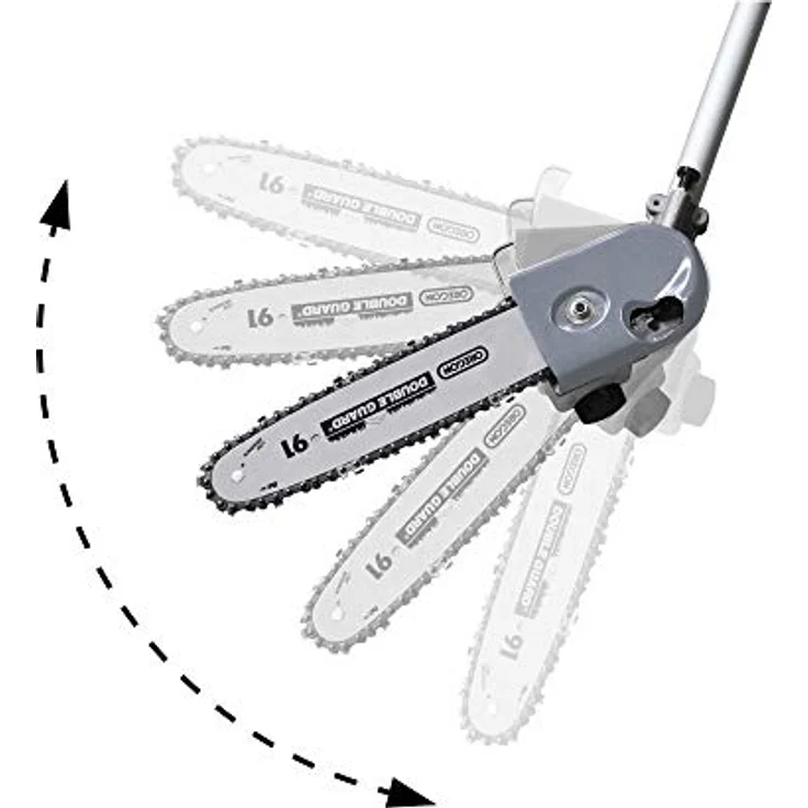IKRA Gartenpflege Set Multitool IBKH 33 Benzin 4in1: Freischneider Rasentrimmer Entaster Heckenschere inkl. Verlängerung – Bild 3