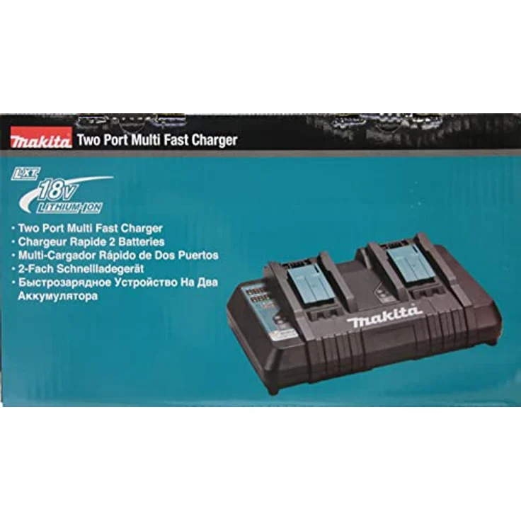 Makita DC18RD TwinPort Doppelladegerät NiMH Li-Ion 2 Ladeplätze mit LED Anzeige Schnellladung 230V Ausgangsspannung 18V – Bild 6