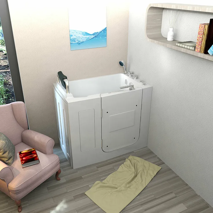 Seniorenwanne Sitzwanne Whirlpool Badewanne Wanne mit Tür S08WP-C