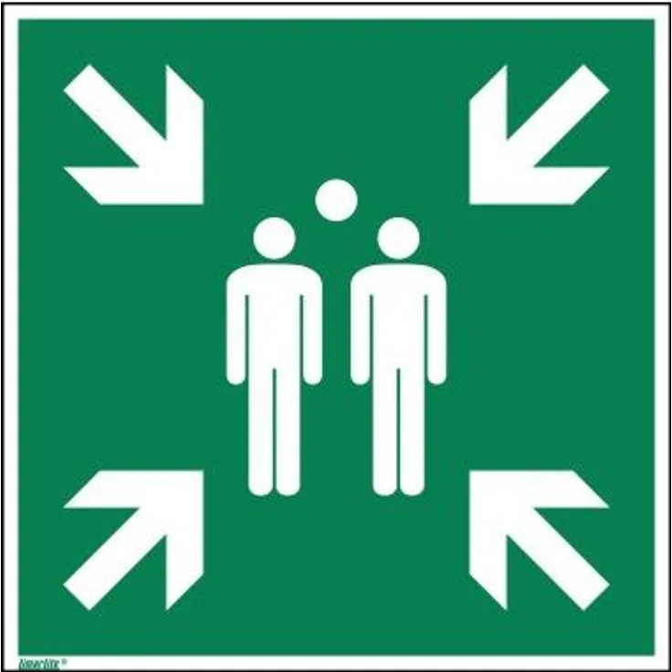 Neutralware Hinweisschild 40x40 cm (BxH) E007 Sammelstelle Hart-PVC