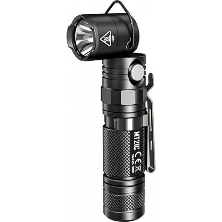 Nitecore MT21C LED-Taschenlampe 90 Grad schwenkbar inklusive Magnet am Lampenschaft
