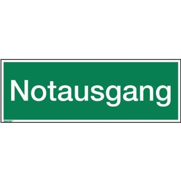 Neutralware Hinweisschild 29,7 x 10,5 cm (B x H) Notausgang Hart-PVC