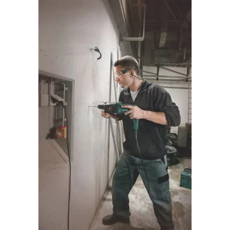 Metabo Kombi-Hammer KHE 2444 SDS-Plus Werkzeugaufnahme, 2,3 Joule, 800 Watt Leistung, mit Tiefenanschlag, Zusatzhandgriff und Transportkoffer - 60615400 – Bild 6