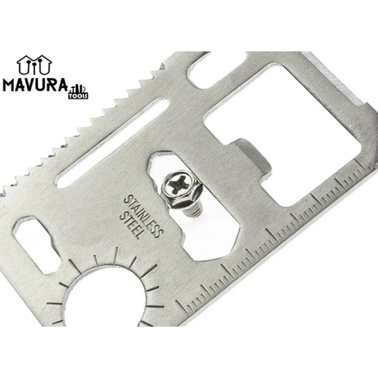 TOOLCARD Multitool Kreditkarte Messer Säge Öffner Scheckkarte Werkzeug 14in1 - Preisvergleich – Bild 6