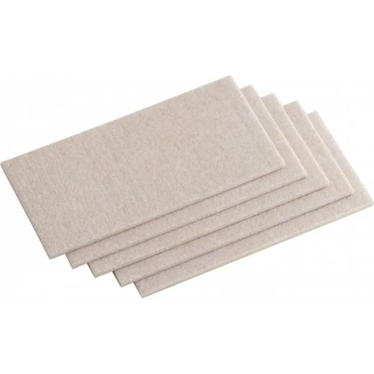 Metafranc WU0645416 Filzgleiter quadratisch, selbstklebend Beige (L x B) 200mm x 100mm 1 Set