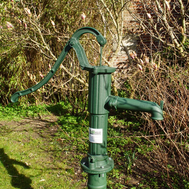 TRUTZHOLM® Schwengelpumpe + Pumpenständer Klassisches Design Gusseisen Handpumpe Gartenpumpe Ständer – Bild 3