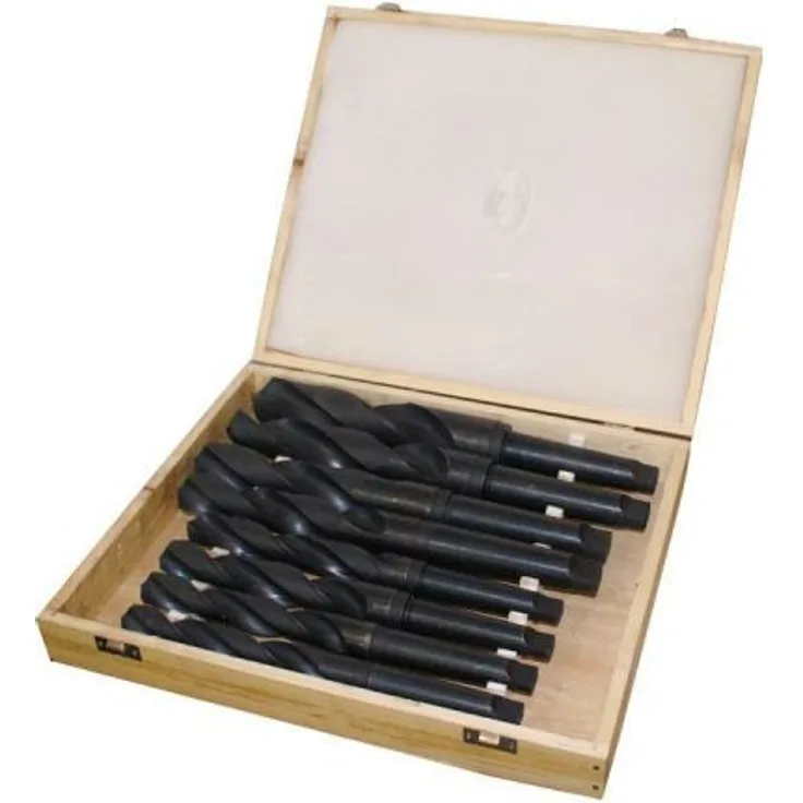 Holzmann Maschinen SPSMK34 HSS Metall-Spiralbohrer-Set 8teilig MK3, MK4 1 Set