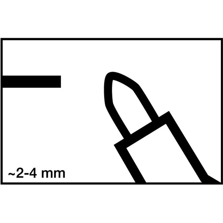 Edding Lackmarker 750 weiß Strich-B.2-4mm Rundspitze EDDING VE: 10 – Bild 2