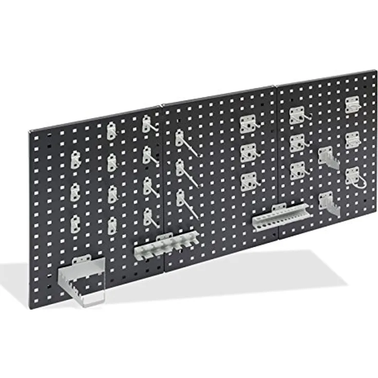 ADB Hakensatz Hakenset Werkzeug-Haken Set 12-110 teilig Lochwand Werkzeughalter - 4050049231978