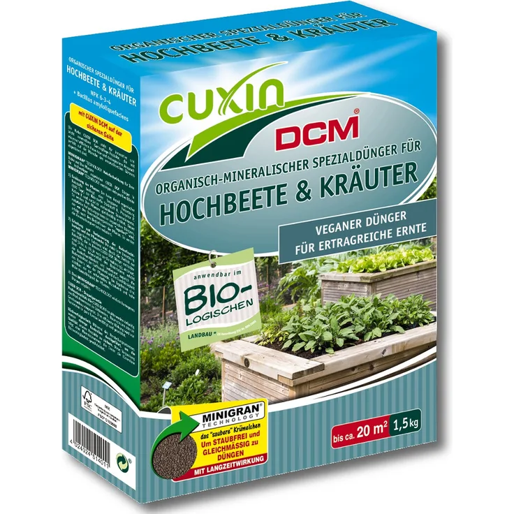 Cuxin Hochbeetdünger und Kräuterdünger, 1,5 kg