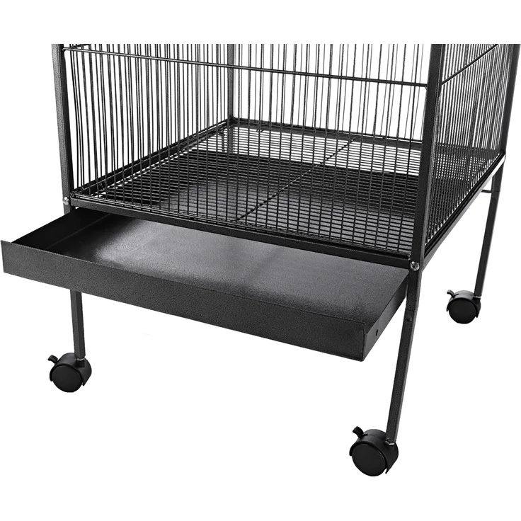 Vogelvoliere Metall Vogelkäfig Vogelhaus Tierkäfig Käfig Hoch Rollen Papagei XXL – Bild 2