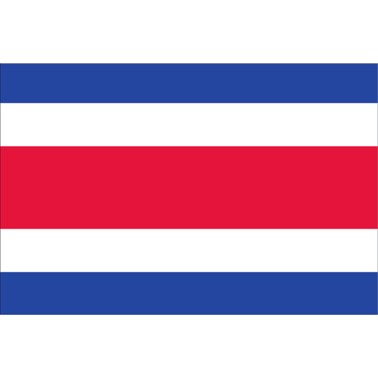Flagge Costa Rica 110 g/m² ca. 40 x 60 cm