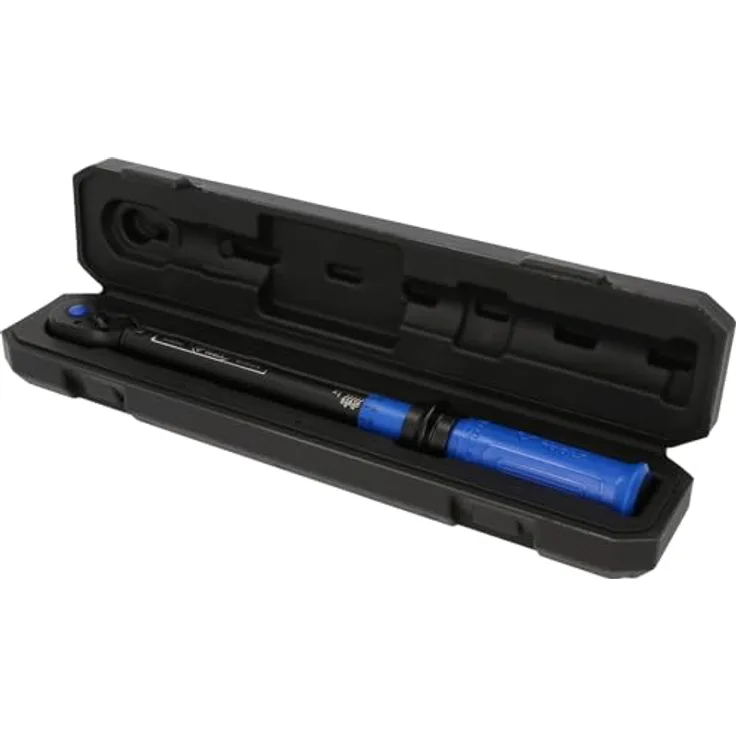 BRILLIANT TOOLS BT141918 3/8" Ratschen-Drehmomentschlüssel, umschaltbar, 10-60 Nm, Druckknopf-Schnelllösefunktion, +/-3% Auslösegenauigkeit, inkl. Kalibrier-Konformitätserklärung