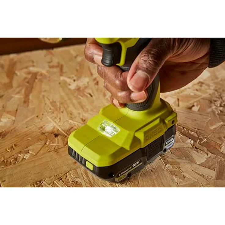 Ryobi RPD18BL1-2C20S, 18 V bürstenloser Akku-Schlagbohrschrauber mit 2 x 2 Ah Akkus, Hammerfunktion und 13 mm Bohrfutter – Bild 10