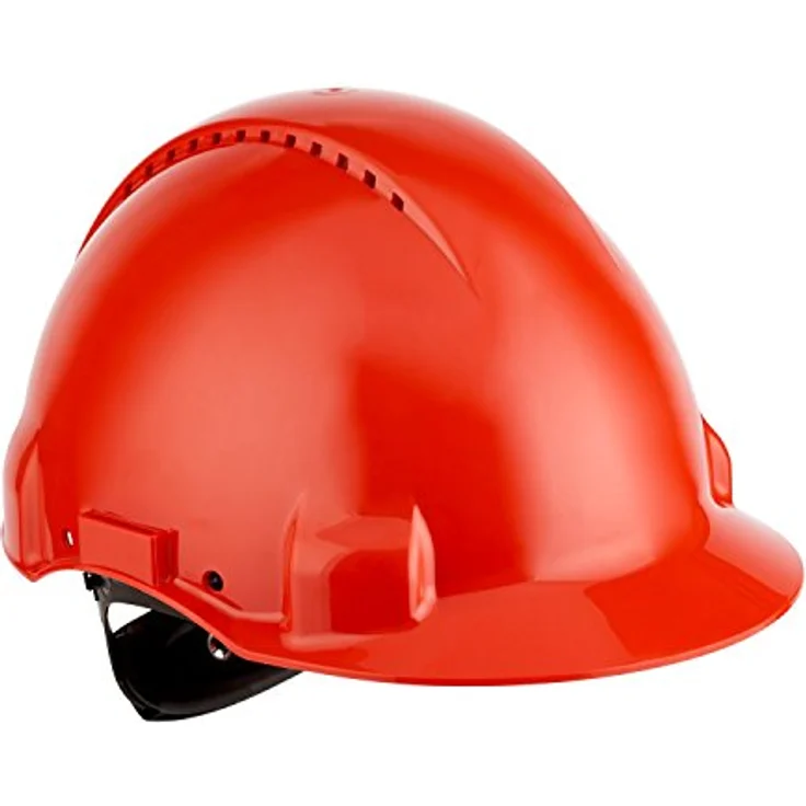 3M Peltor Schutzhelm G3000, G30NUR, mit 3M Uvicator Sensor, ABS, mit Schweißband und Ratschensystem, rot – Bild 3