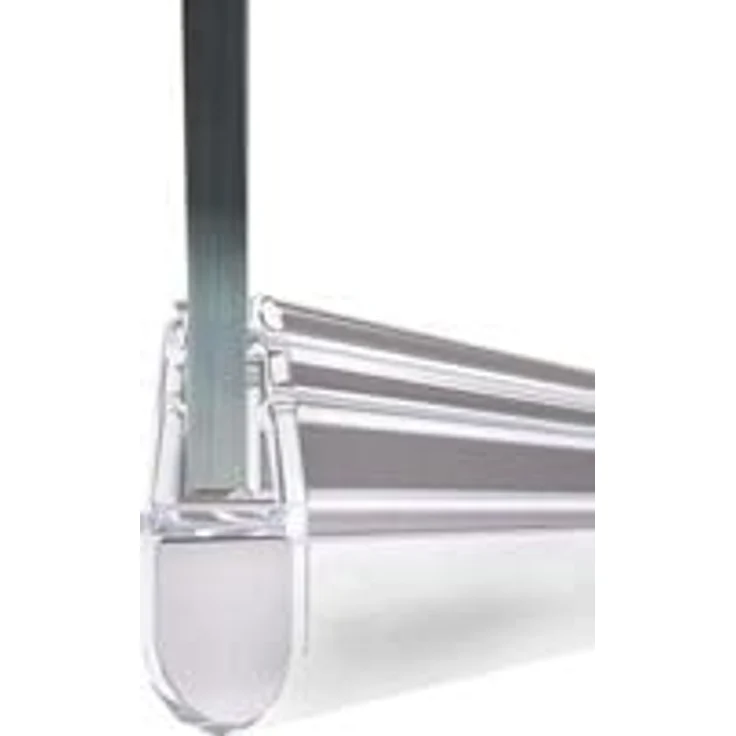 Schulte Badewannenfaltwand Komfort, 5 mm Sicherheitsglas, 80x140 cm, pendelbar, Klar, Goldoptik – Bild 3