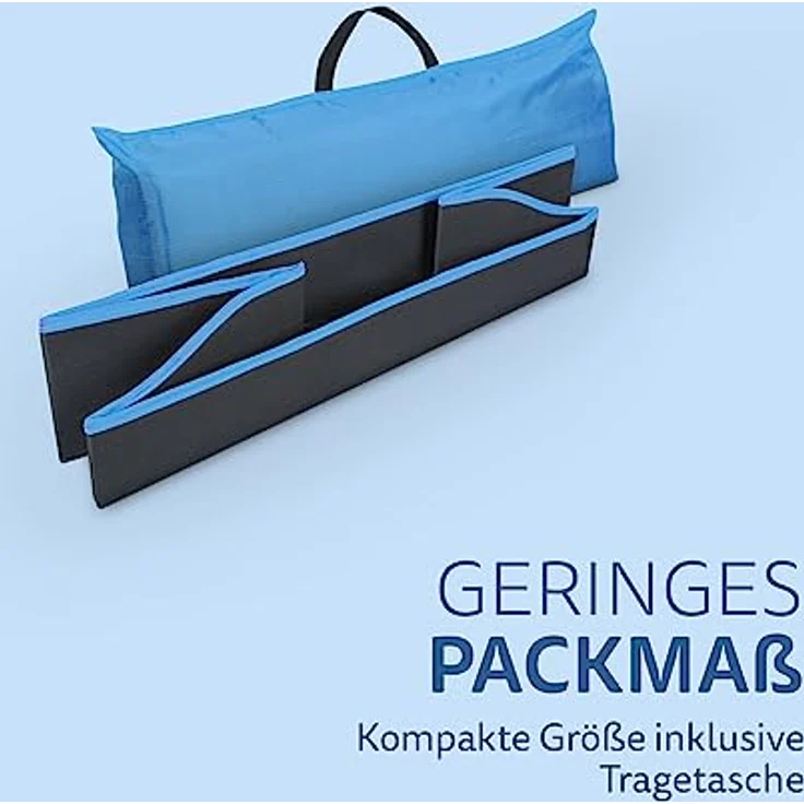 Bestlivings Faltbares Haustierbett für Kleine Hunde und Katzen - Blau - (60cm x 43cm) Reisebett - tragbares Hundebett mit stabilem Rahmen – Bild 4