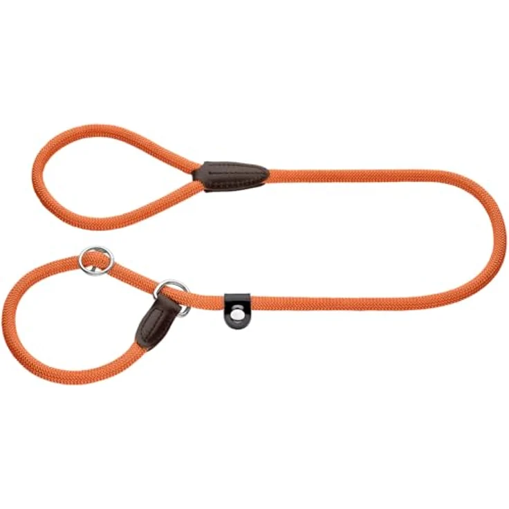 HUNTER Retriever-Leine Freestyle (orange, 10/120) mit stufenlos verstellbarer Halsung – Bild 1