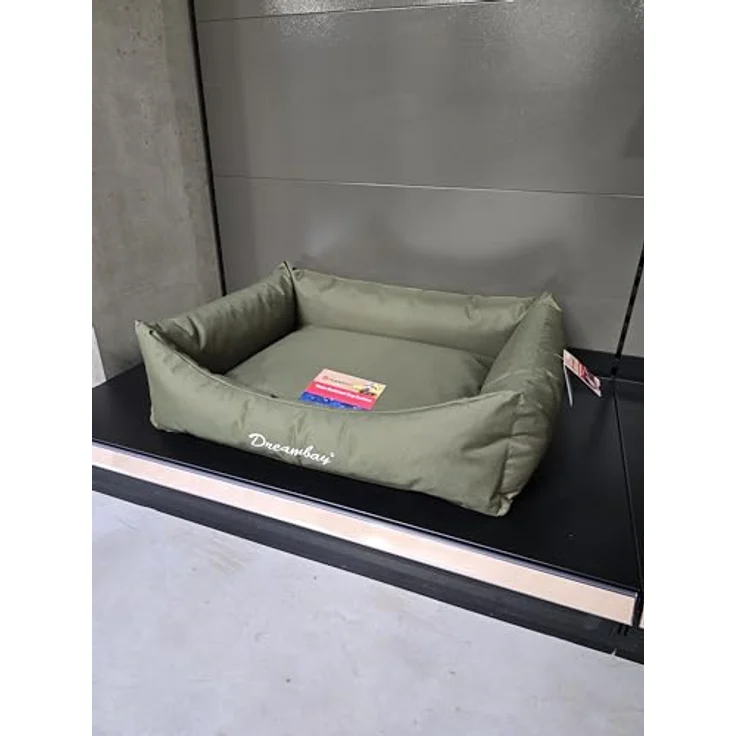 Flamingo Korb Dreambay® Rechteck Olivgrün - Wasserabweisend und Waschbar - Abnehmbarer Bezug mit Reißverschluss - Nachhaltig – Bild 5