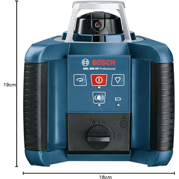 Bosch Professional GRL 300 HV, 300 m Arbeitsbereich mit Empfänger, Fernbedienung, Transportkoffer, Empfänger, Wandhalter – Bild 14