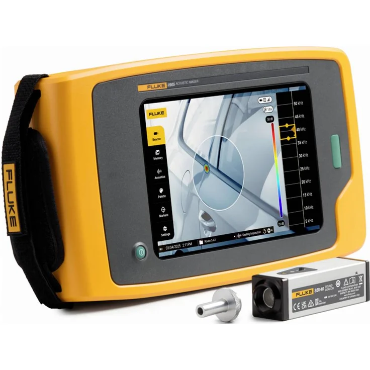 Fluke Schallkamera FLK-II905/SB140/FPC3, Farbdisplay mit LeakQ™-Technologie, 15.4 - 115.2 dB, 2Hz - 52Hz, USB-C®, WLAN