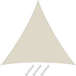 AMANKA 98% UV Schutz: 6x6x6 Sonnensegel Dreieckig Wasserdicht - Terrassendach Sonnenschutz Dreieck - Sonnensegel Garten Sonnenschutz für Trampolin Sonnensegel Pergola D Ring Dreieckig Sonnensegel Pool