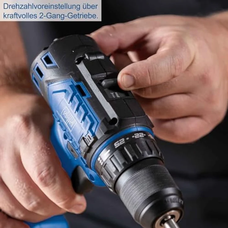 Scheppach Akku-Bohrschrauber BC-DD60-X | Brushless Motor | 60 Nm | 20V IXES | LED | Gürtelclip | 25 Drehmomentstufen | 1,5 - 13 mm Spannbereich – Bild 6