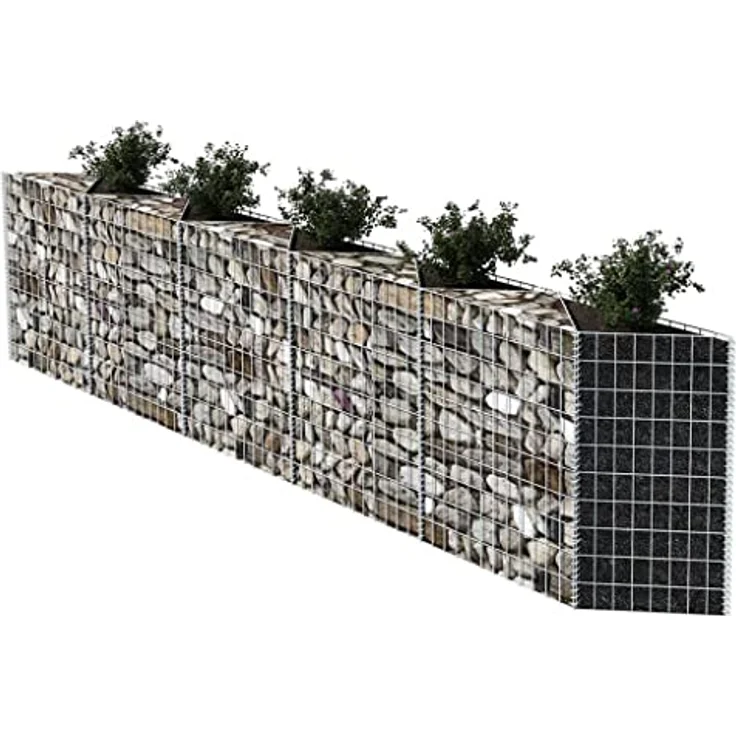 vidaXL Gabionenkorb Pflanzkasten GemüseHochbeet Stahl 300×30×100 cm – Bild 5