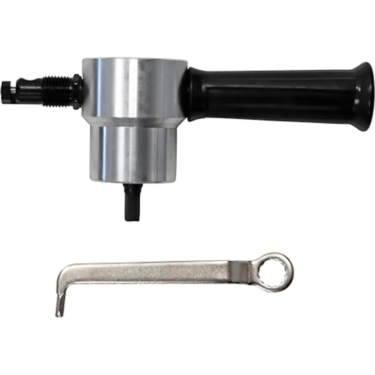 Boxer Blechschneider 13 x 6 cm, Präzisions-Schneidwerkzeug mit 360° drehbarem Kopf für Stahl, Aluminium, Kupfer und Kunststoff