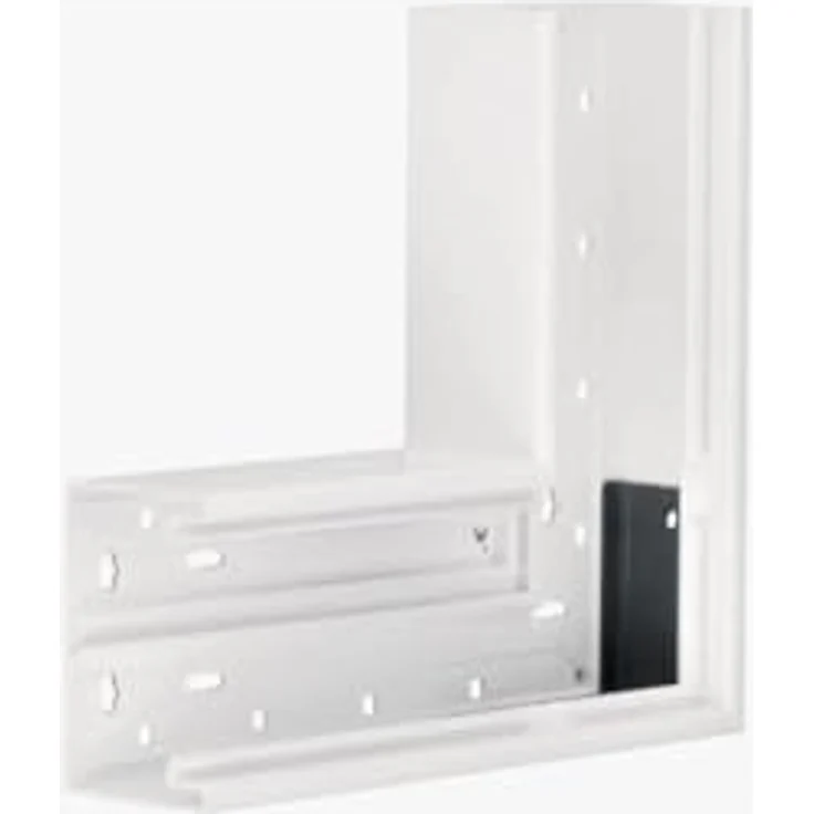 Tehalit Flachwinkel BR6510059016, Winkelmesser aus halogenfreiem PVC, 100 mm breit, klassisches Verkehrsweiss, temperaturbeständig von -5 bis 60 °C – Bild 1