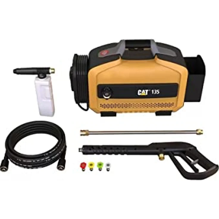 CAT CATERPILLA Hochdruckreiniger 135 bar Professional, 1800 W, Fördermenge max: 450 l/h, inkl. 4 Strahl-Düsen – Bild 5