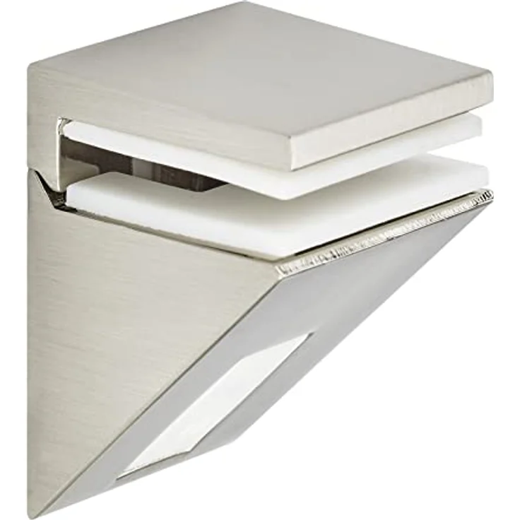 1 Stück Regalbodenträger KALABRONE MINI Edelstahloptik Glasbodenträger Holzbodenträger Glasbodenhalter Regalhalter Tablarträger Tablarhalter von SOTECH – Bild 1