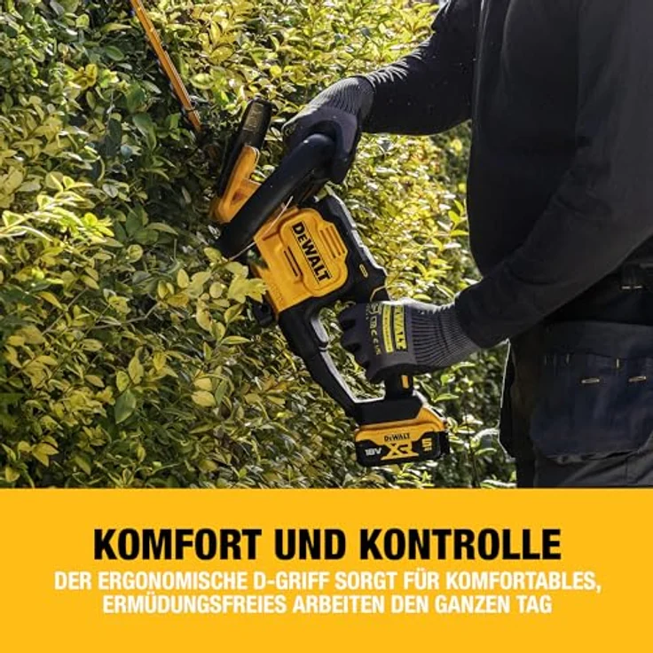 DEWALT DCMHT567N Akku-Heckenschere 60cm Dual-Action Schwert, 25 mm Schnittbreite, ergonomischer D-Handle Griff, bürstenloser Motor – Bild 5