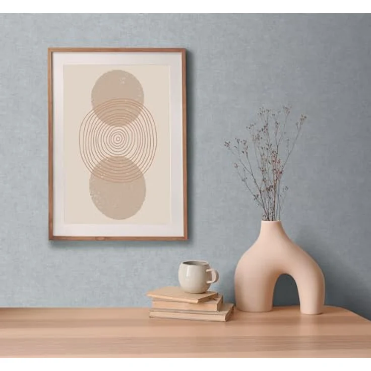 A.S. Création Smart Surfaces Vliestapete in Putzoptik, einfarbig, grau-blau, 10,05 m x 0,53 m, Made in Germany, hohe Licht- und Scheuerbeständigkeit – Bild 5