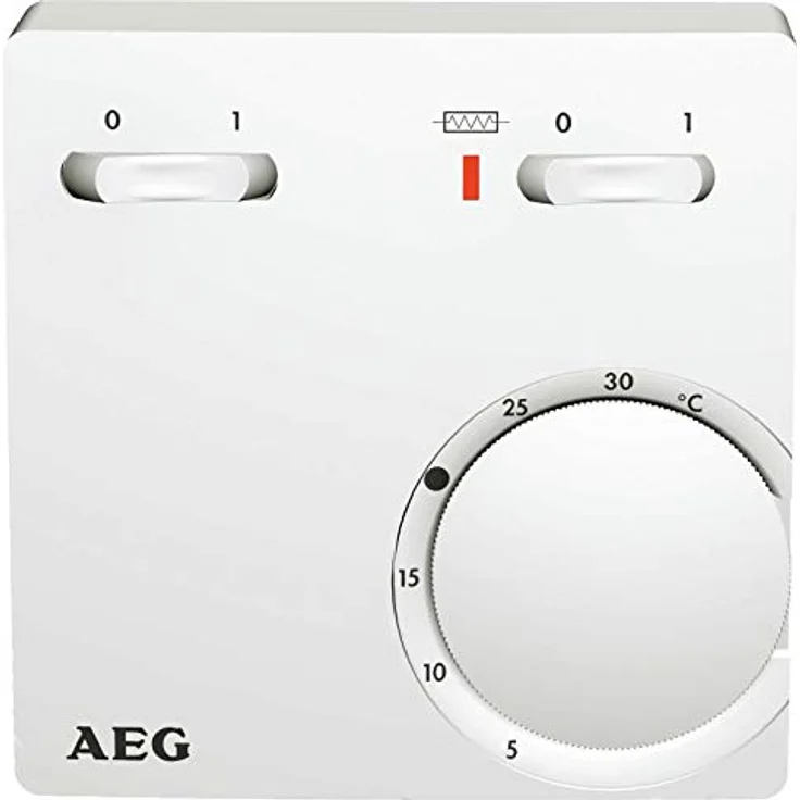 AEG RT 602 SN SZ Temperatur-Regler, 2-Punkt Aufputz, Temperatureinstellung 5-30 °C, Reinweiß, 223299 – Bild 1