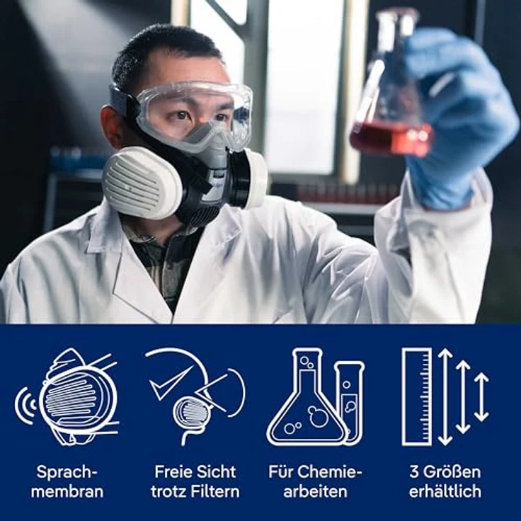 Dräger X-plore 3300 26282 Atemschutz Halbmasken-Set A1B1E1K1-P3R D – Bild 7