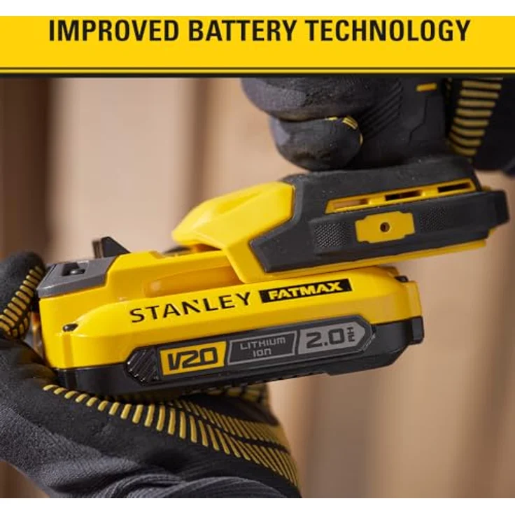 Stanley FatMax SFMCD750B, Winkelbohrmaschine mit 1950 min-1, 45 Nm Drehmoment, ergonomischem Design und LED-Licht – Bild 3