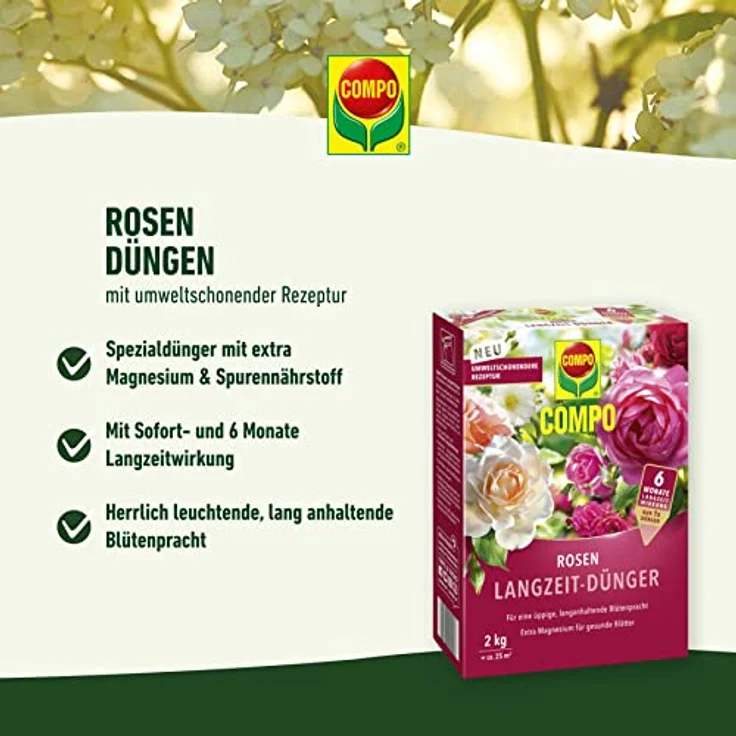 Compo Rosen Langzeit-Dünger neu, 2 kg – Bild 2