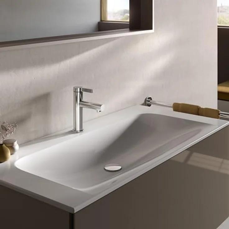OTTO Keuco IXMO Pure 100 Waschtischarmatur, Einlochmontage, 94 mm Auslaufhöhe, gemischte Wasserkartusche, geräuschgeprüft – Bild 3