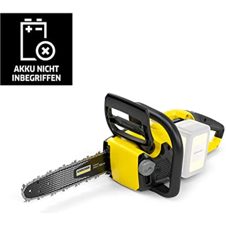 Kärcher CNS 18-30 Battery Akku-Kettensäge - Schwertlänge 30 cm, Kettengeschwindigkeit 10 m-s, Leistung je Akkuladung: 75 Schnitte, Gewicht 3,2 kg – Bild 2