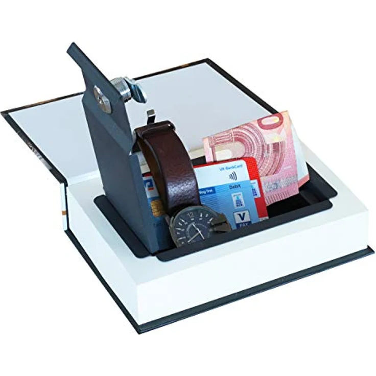 HMF 80701 Buchsafe, getarnte Geldkassette mit echten Papierseiten, Whisky, 18,7 x 13 x 4,2 cm – Bild 2