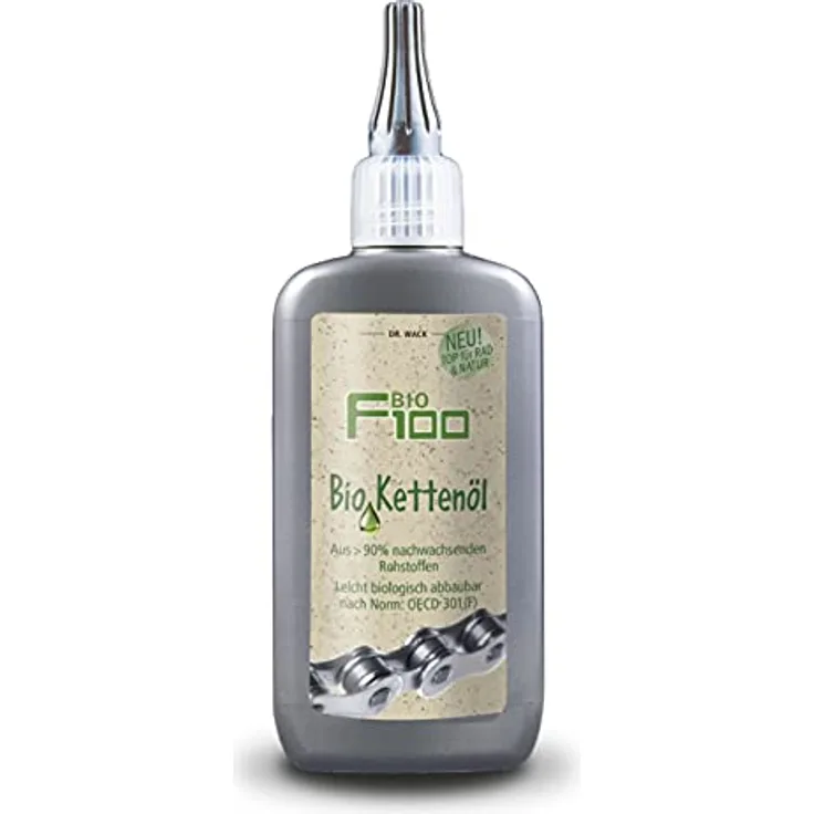 Dr. Wack 2875 - F100 Bio Kettenöl 100 ml I Premium Fahrrad Kettenöl für weniger Reibung & Verschleiß I Bio-Kettenöl für alle Fahrräder & E-Bikes I Hochwertige Fahrradpflege – Made in Germany