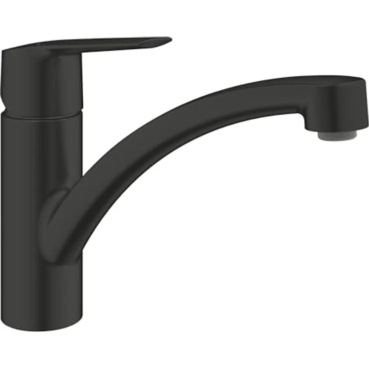 Grohe Start Einhand-Spültischbatterie mit flachem Auslauf, Mattschwarz, schwenkbarer Gussauslauf, temperaturbegrenzt und variabel einstellbare Mengenbegrenzung – Bild 4