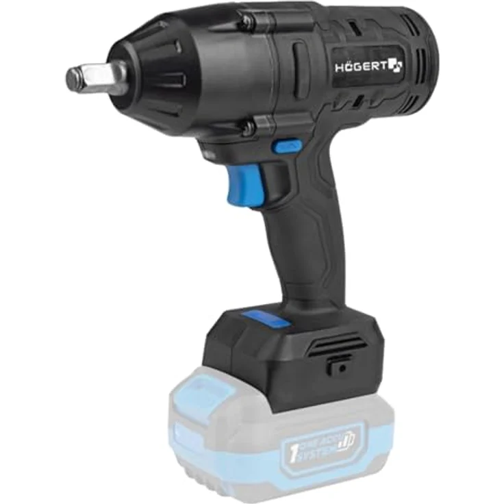 HÖGERT TECHNIK Akumulatorowy Holzschrauber 18 V, 600 Nm Drehmoment, bürstenloser Motor, ½" Vierkantanschluss, LED-Beleuchtung, ohne Akku, Metallgetriebe – Bild 1