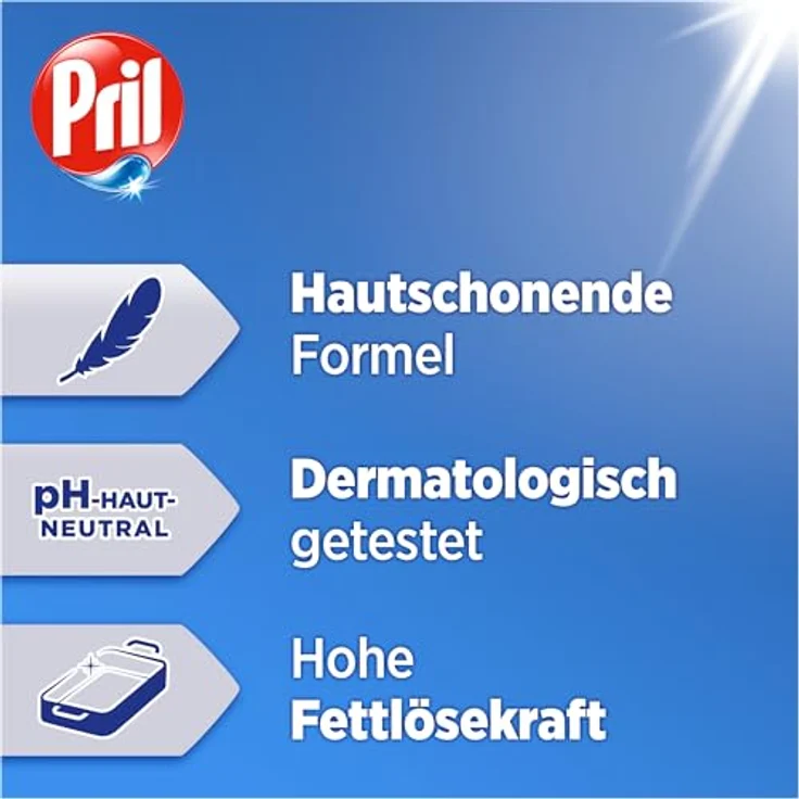 PRIL Sensitive Aloe Vera Geschirrspülmittel, hautschonend mit hoher Fettlösekraft, 450 ml – Bild 4