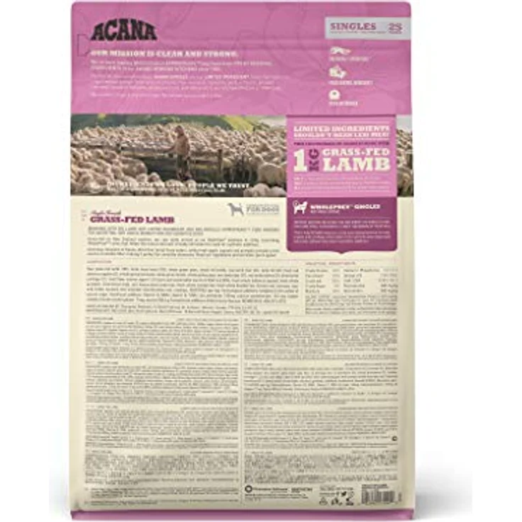 Acana Singles Grass-fed Lamb & Okanagan Apple Dog - 2 kg – Bild 3
