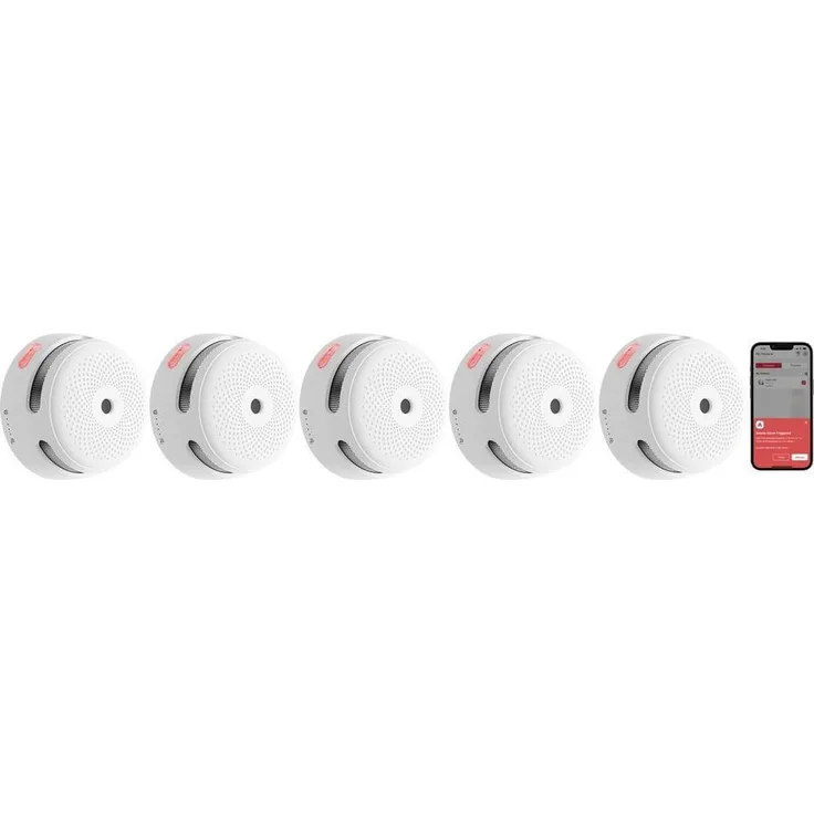X-SENSE ZASXS00208WGL Rauchmelder mit TÜV Rheinland Zertifizierung, 10 Jahre Sensorlebensdauer, mobile App-Steuerung, 2,4-GHz-WLAN